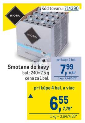Smotana do kávy