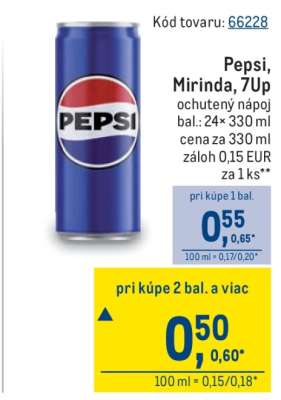 Pepsi, Mirinda, 7UP