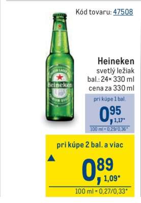 Heineken svetlý ležiak