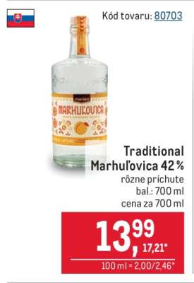Traditional Marhuľovica 42 %