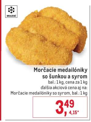 Morčacie medailóniky so šunkou a syrom