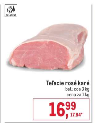 Teľacie rosé karé
