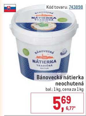 Bánovecká nátierka neochutená