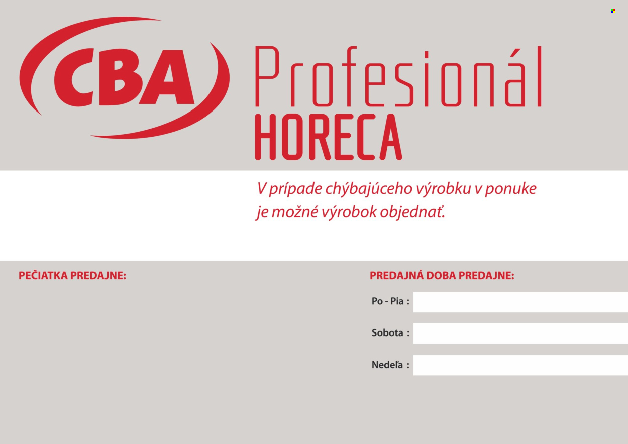 Leták CBA Komfos - 2.5.2025 - 31.5.2025. Strana 1