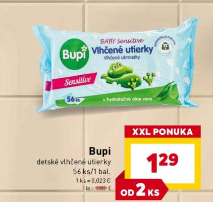 Bupi detské vlhčené utierky