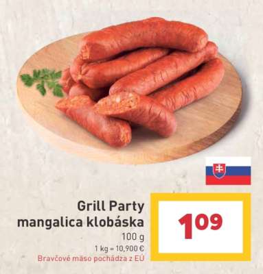 Grill Party mangalica klobáska