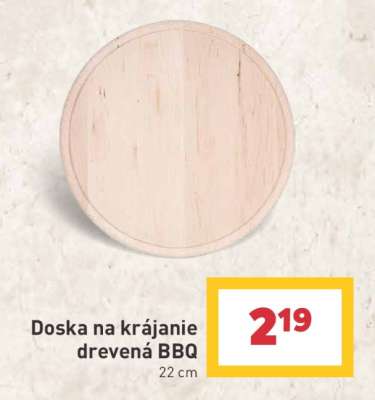 Doska na krájanie drevená BBQ