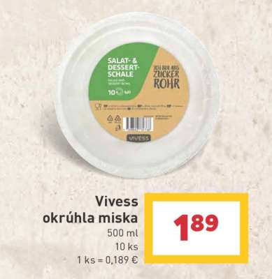 Vivess okrúhla miska