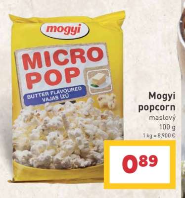 Mogyi popcorn maslový