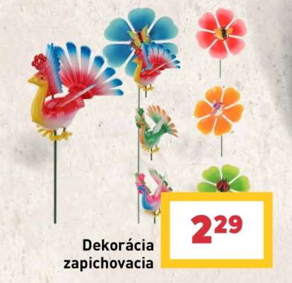 Dekorácia zapichovacia