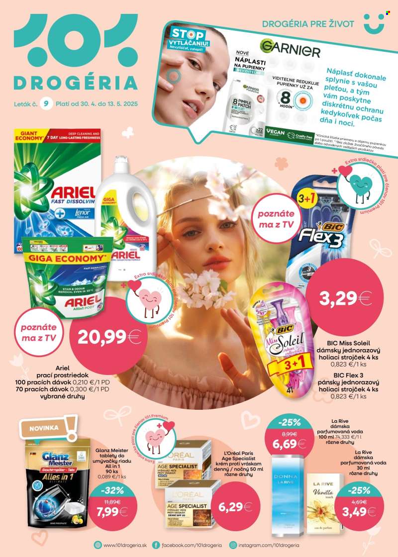 Leták 101 Drogerie - 30.4.2025 - 13.5.2025.
