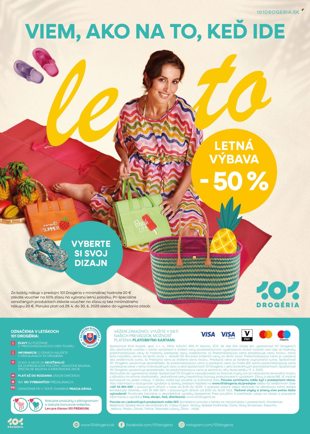Leták 101 Drogerie - 30.4.2025 - 13.5.2025. Strana 1