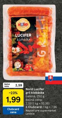 Nord Lucifer gril klobáska