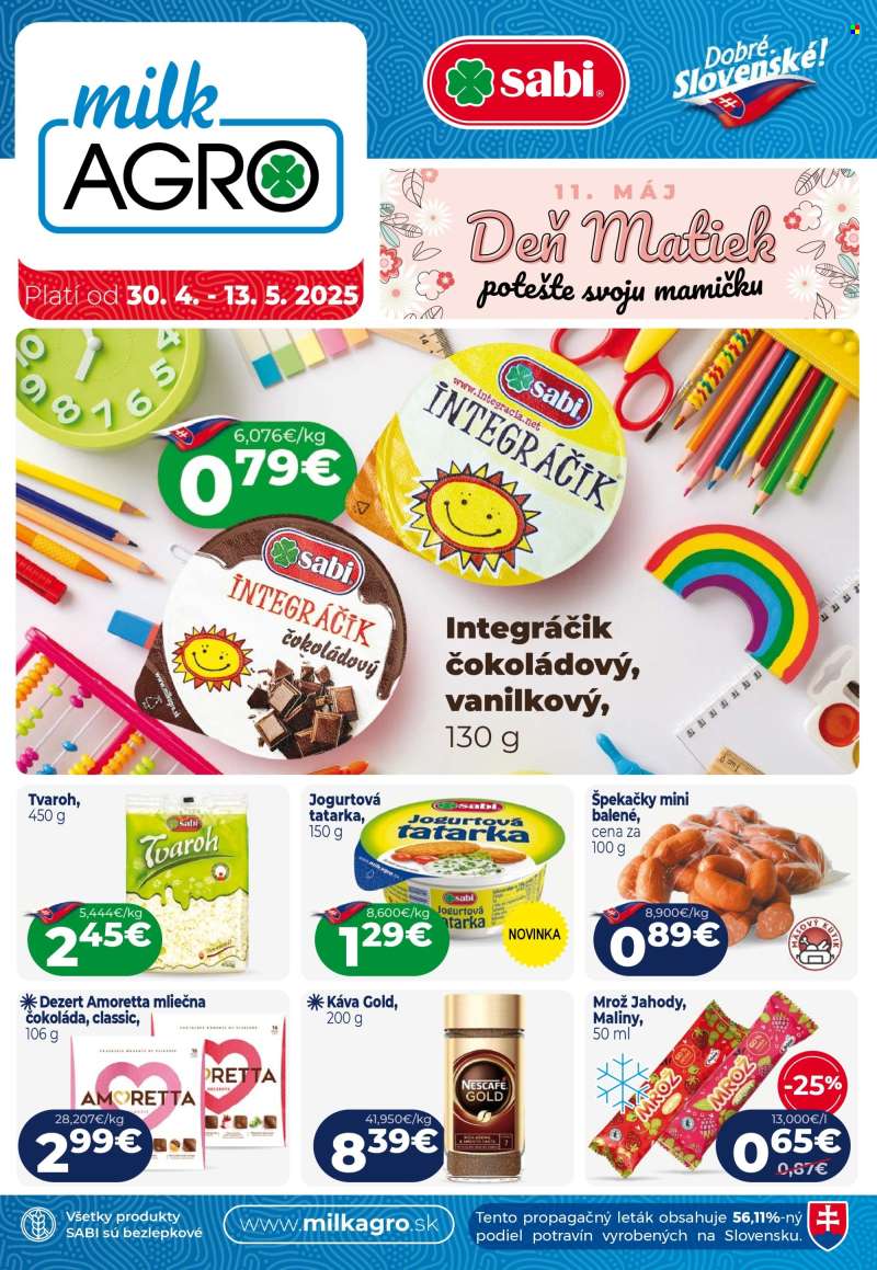 Leták Milk AGRO - 30.4.2025 - 13.5.2025.