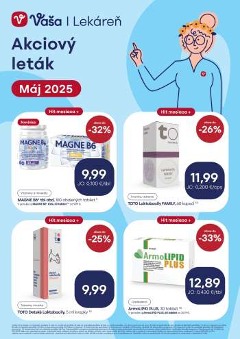 Leták Vaša lekáreň - 1.5.2025 - 31.5.2025.