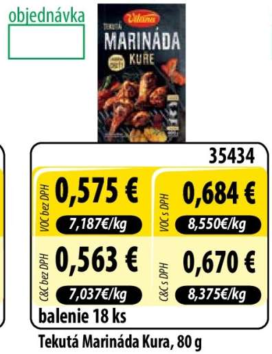 Tekutá Marináda Kura, 80 g
