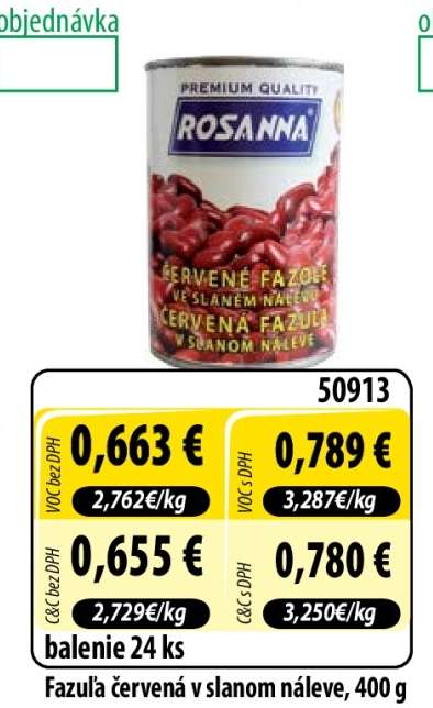 Fazuľa červená v slanom náleve, 400 g