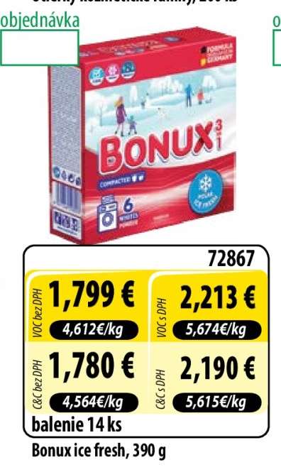 Bonux ice fresh, 390 g