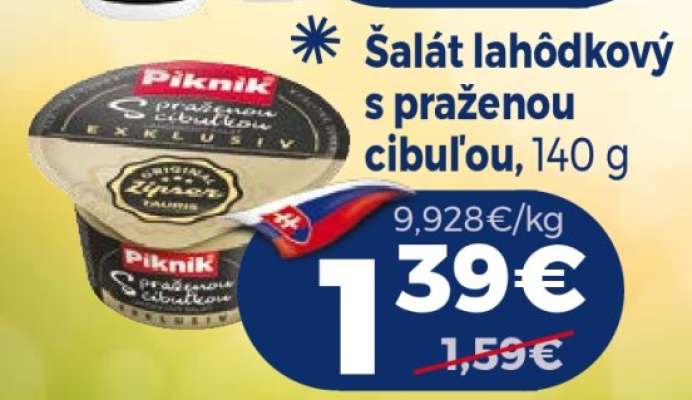 Šalát lahôdkový s praženou cibuľou, 140 g