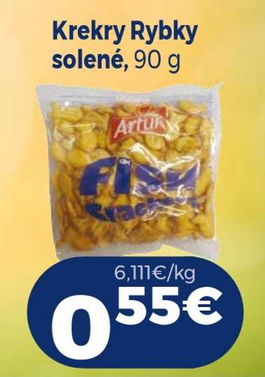 Krekry Rybky solené