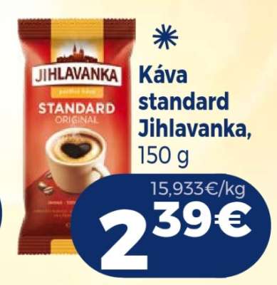 Káva standard Jihlavanka, 150 g