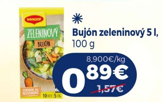 Bujón zeleninový 5 l, 100 g