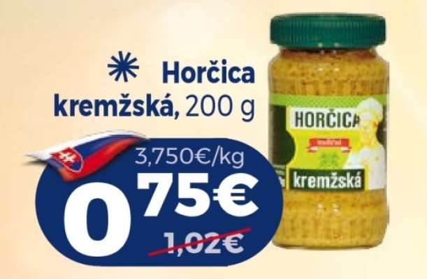 Horčica kremžská, 200 g
