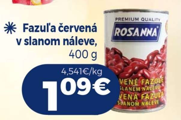 Fazuľa červená v slanom náleve, 400 g