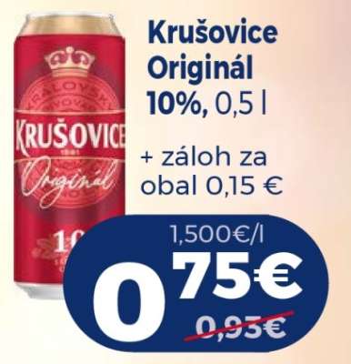 Krušovice originál 10 0,5 l