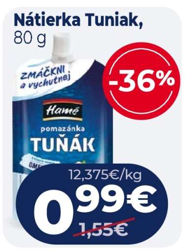 Nátierka Tuniak, 80 g