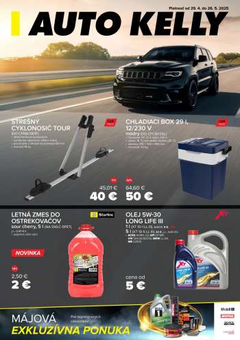 Leták Auto Kelly - 29.4.2025 - 26.5.2025.