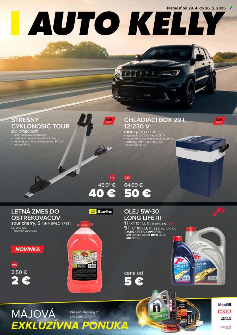 Leták Auto Kelly - 29.4.2025 - 26.5.2025.