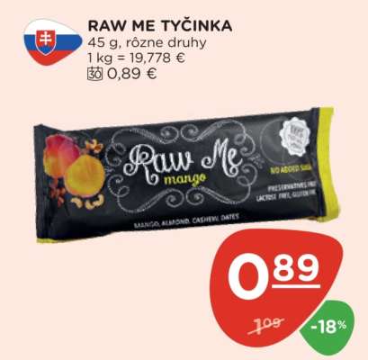 Raw Me tyčinka