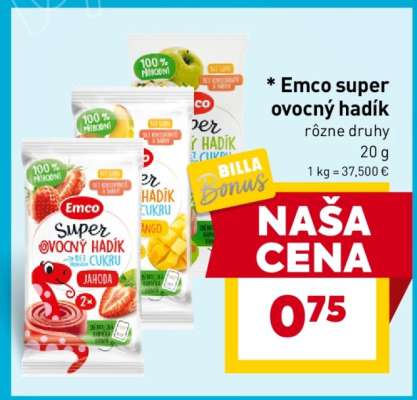 Emco Super ovocný hadík