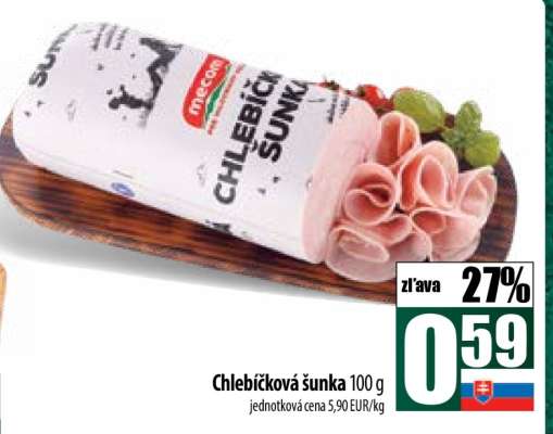 Chlebíčková šunka