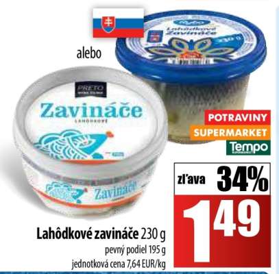 Lahôdkové zavináče 230 g