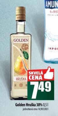 Golden Hruška 38% 0,5 l