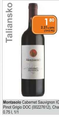 Montasolo Cabernet Sauvignon IG Pinot Grigio DOC