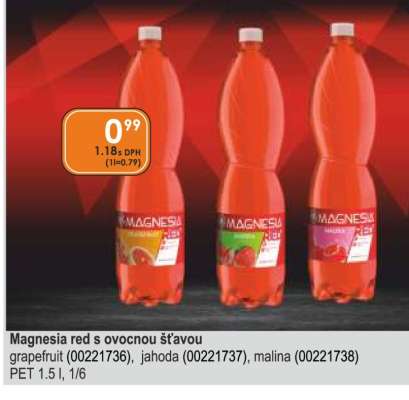 Magnesia red s ovocnou šťávou