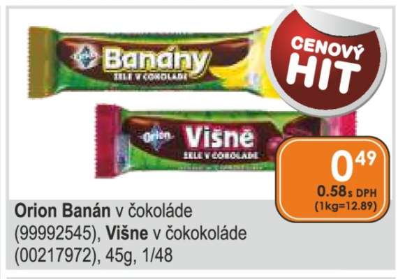 Orion Banán v čokoládě, Višně v čokoládě