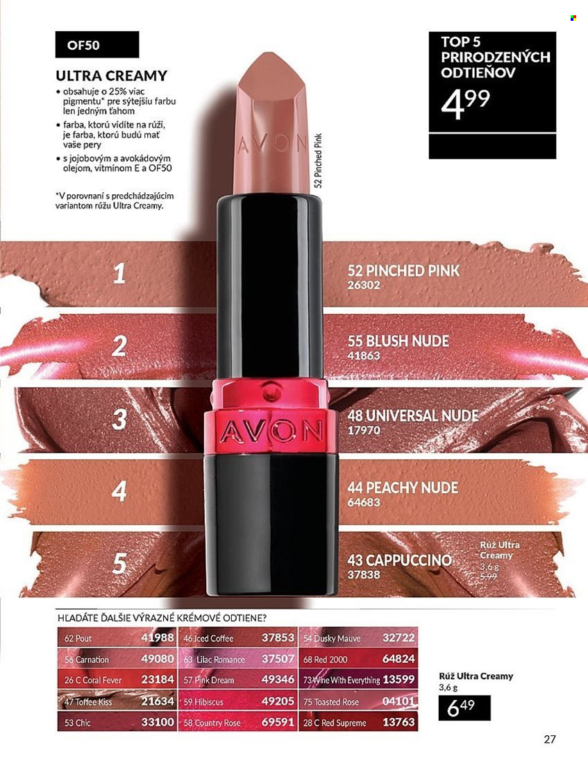 Leták Avon - 1.5.2025 - 31.5.2025. Strana 1
