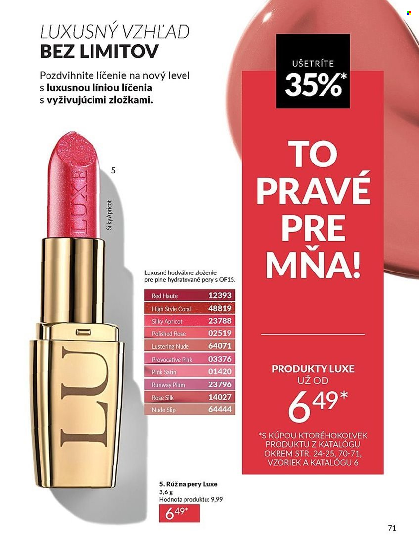 Leták Avon - 1.5.2025 - 31.5.2025. Strana 1