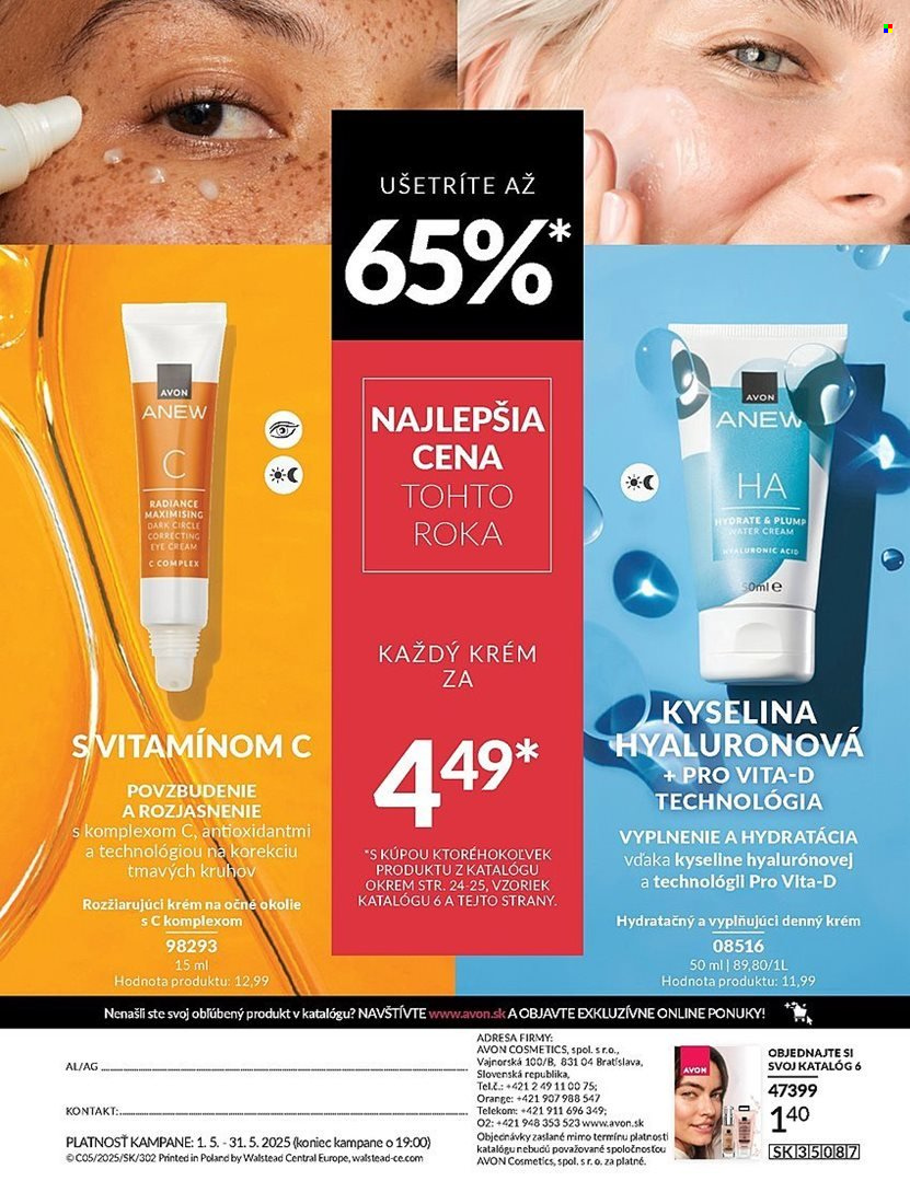 Leták Avon - 1.5.2025 - 31.5.2025. Strana 1