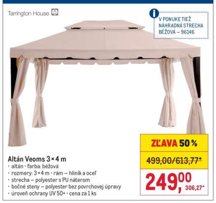 Altán Veoms 3 × 4 m