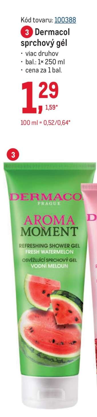 Dermacol sprchový gél