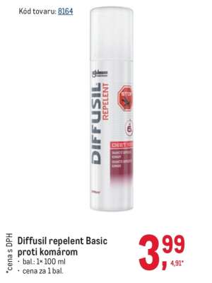 Diffusil repelent Basic proti komárom
