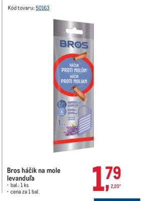 Bros háčik na mole levanduľa