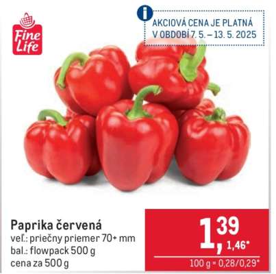 Paprika červená
