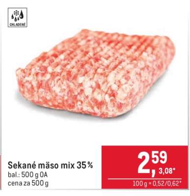 Sekané mäso mix 35 %