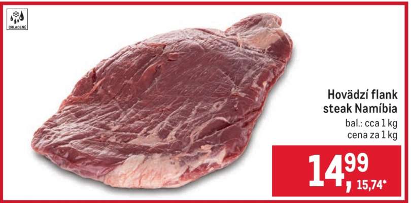 Hovädzí flank steak Namíbia